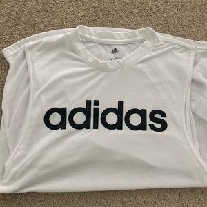White Adidas tank top